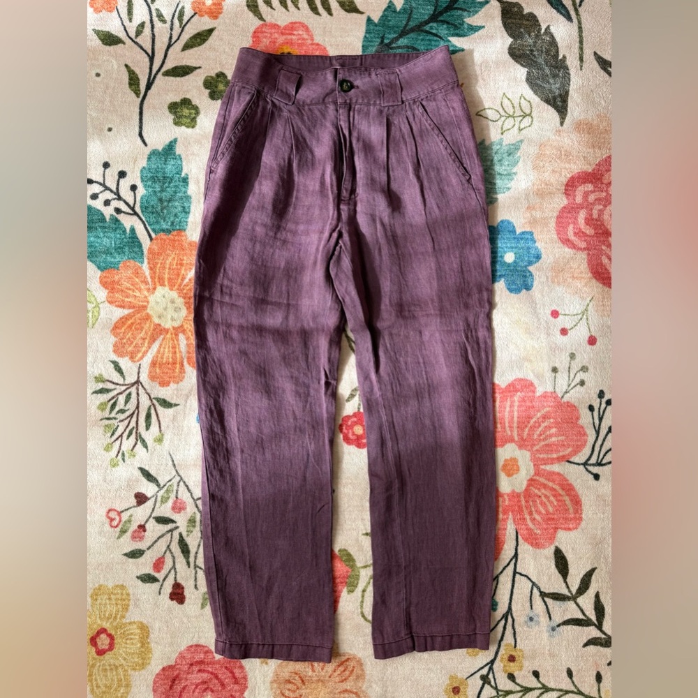 Sundance Women's Plum Linen Pants